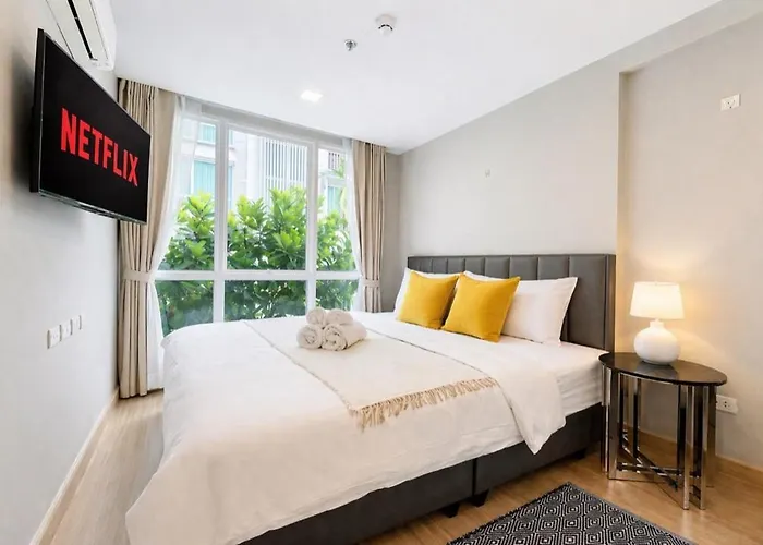 28m²/poolviewbalcony/fastwifi/kitchen/gym * Bangkok