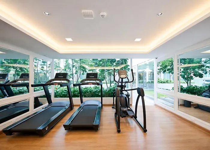 Apartment 28m²/poolviewbalcony/fastwifi/kitchen/gym Bangkok